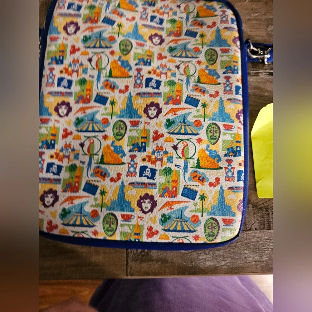 Disney Parks Theme Parks Icons Padded Crossbody Tablet Case - Picture 3 of 8